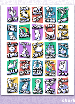 ASDFMOVIE COMPLETE COLLECTION Poster Print
