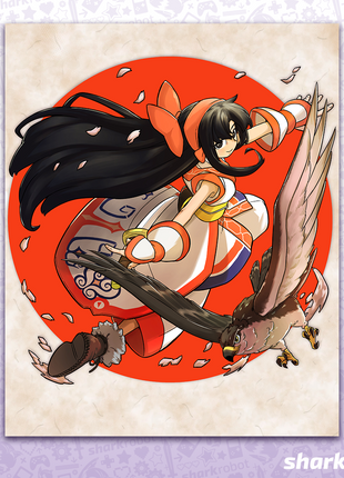 Ancient Ainu Warrior - Poster Print