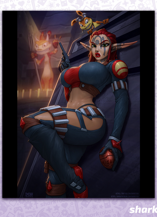 Crimson Warrior - Poster Print