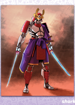 Cyborg Samurai - Poster Print