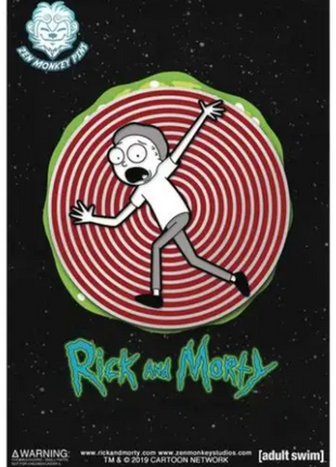 Rick and Morty Spinner Vortex Morty Pin