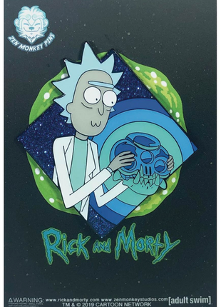 Rick And Morty Pin - Rick And The Crystal Skull Of Horowitz