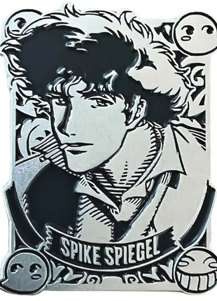 Cowboy Bebop Silver Badge Spike Pin