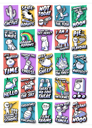ASDFMOVIE COMPLETE COLLECTION Poster Print