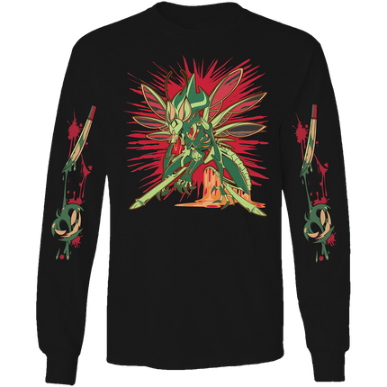 Long Sleeve Shirt - Bee Halloween Slasher w/Printed Sleeves *PRE-ORDER*
