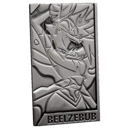 Beelzebub Silver Plated Metal Collectible Card