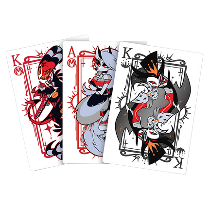 Helluva Boss Playing Cards (Black and Red Variant)