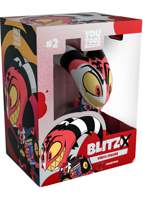 公式 へルヴァボス ブリッツ Blitzo Helluva BOSS ぬいぐるみ Helluva Boss x Youtooz - Blitzo Vinyl Figure – Shark Robot