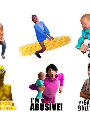 Brandon Rogers - 6 Pack Sticker Set