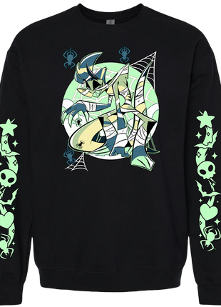 Crewneck Sweatshirt - Chaz Halloween 2024 w/Printed Sleeves *LAST CHANCE*