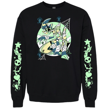 Crewneck Sweatshirt - Chaz Halloween 2024 w/Printed Sleeves *LAST CHANCE*