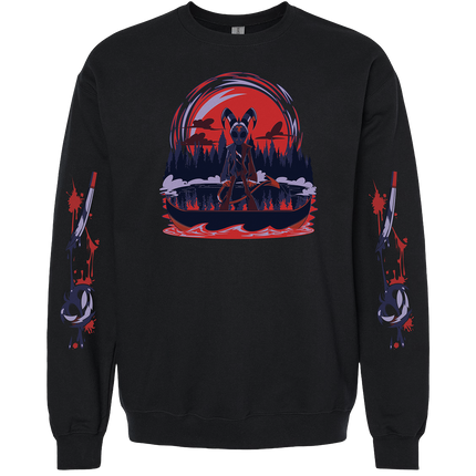 Crewneck Sweatshirt - Blitz Halloween Slasher w/Printed Sleeves *PRE-ORDER*