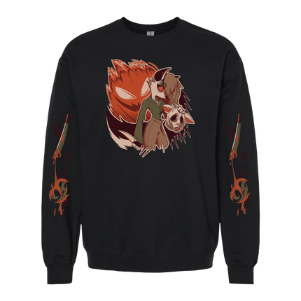 Crewneck Sweatshirt - Loona Halloween Slasher w/Printed Sleeves *PRE-ORDER*