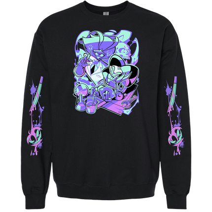 Crewneck Sweatshirt - Ozzie Halloween Slasher w/Printed Sleeves *PRE-ORDER*