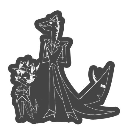 Sketchy Crimson and Alessio Car Decal *2ND WAVE PRE-ORDER*