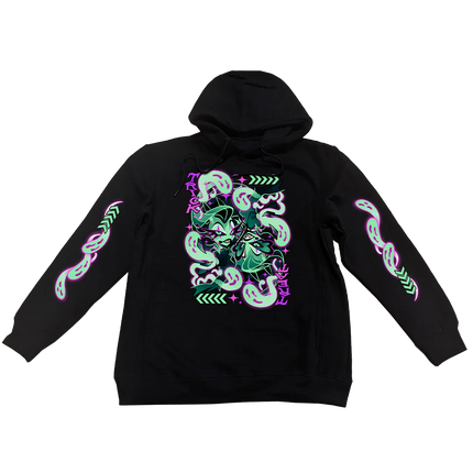 Pullover Hoodie - Glitz + Glam Halloween 2024 w/Printed Sleeves *LAST CHANCE*