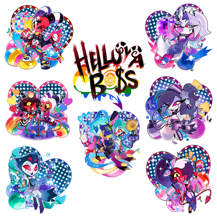 Helluva Pride Sticker Sheet Set 1