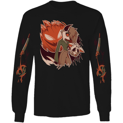 Long Sleeve Shirt - Loona Halloween Slasher w/Printed Sleeves *PRE-ORDER*