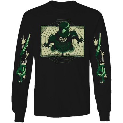 Long Sleeve Shirt - Mammon Halloween Slasher w/Printed Sleeves *PRE-ORDER*