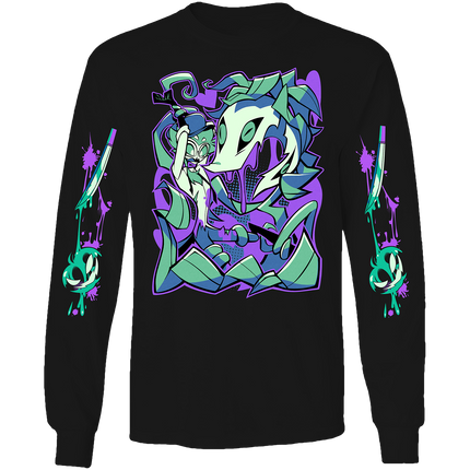 Long Sleeve Shirt - Stolas Halloween Slasher w/Printed Sleeves *PRE-ORDER*