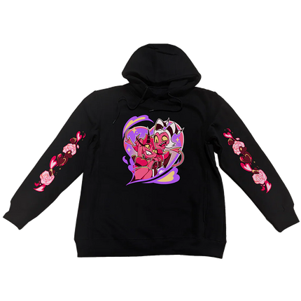 Pullover Hoodie - Millie and Moxxie Valentines 2025  w/Printed Sleeves *LAST CHANCE*