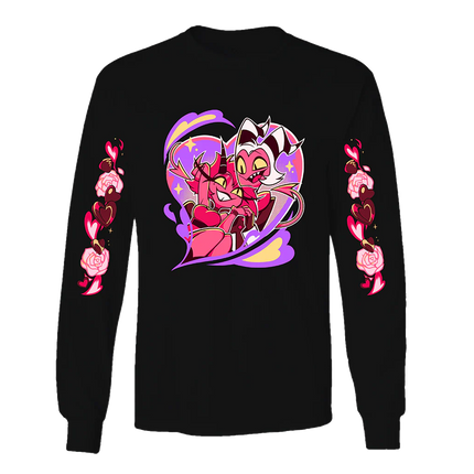 Long Sleeve Shirt - Millie and Moxxie Valentines 2025  w/Printed Sleeves *LAST CHANCE*