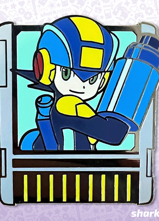 Megaman.EXE Navi Chip - Mega Man Enamel Pin