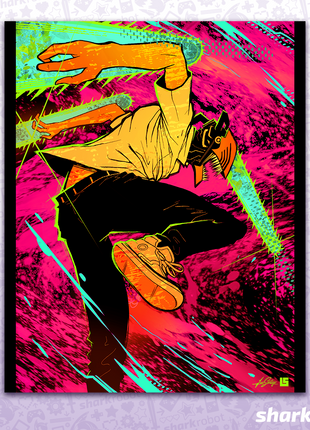 Neon Devil - Poster Print