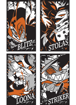 Metal Card Set Demon Series Wave 1 Orange Variant