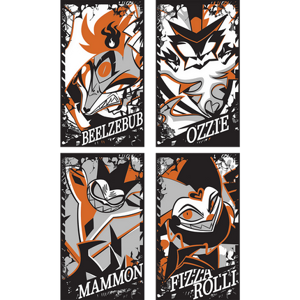 Metal Card Set Demon Series Wave 2 Orange Variant