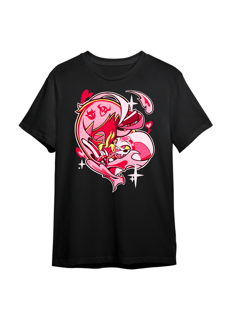 HELLUVA BOSS ヘルヴァボス　スケッチピンボード　Tシャツ Helluva Boss Valentine 2024 Pin-up Stolas Black XL Shirt