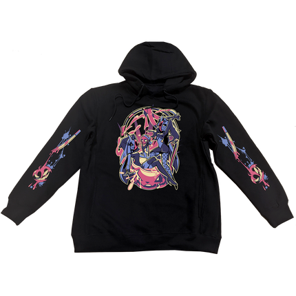 Pullover Hoodie - Glitz & Glam Halloween Slasher w/Printed Sleeves *PRE-ORDER*