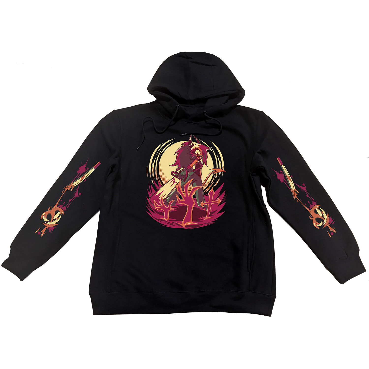 Pullover Hoodie - Sallie May Halloween Slasher w/Printed Sleeves *PRE-ORDER* 9