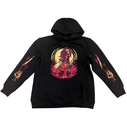 Pullover Hoodie - Sallie May Halloween Slasher w/Printed Sleeves *PRE-ORDER*