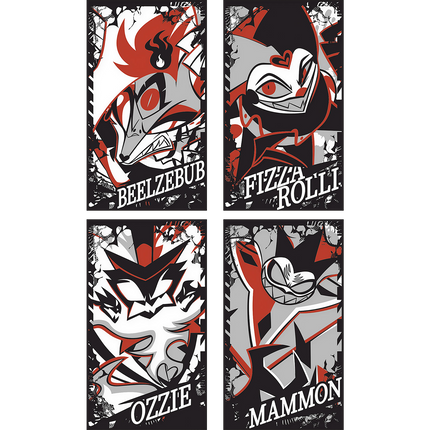 Metal Card Set Demon Series Wave 2 Red Variant