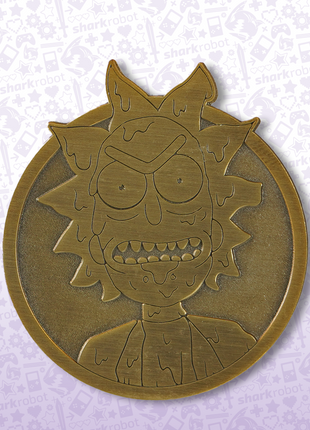 Rick and Morty: Antique Gold Toxic Rick Pin