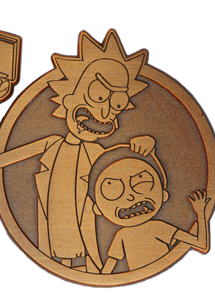 Rick and Morty Gold Noog Enamel Pin