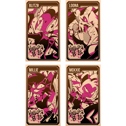 Helluva Boss Collectible Metal Cards - Series 1 Wave 1 - Rose Gold Variant