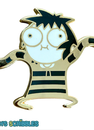 Golden Weirdo: Sarah's Scribbles Collectible Pin