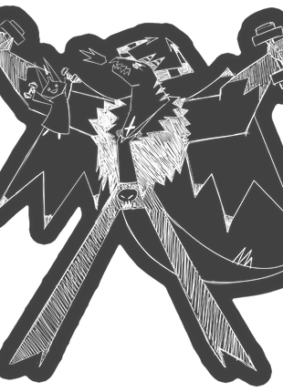 Sketchy Satan Car Decal *LIMITED STOCK*