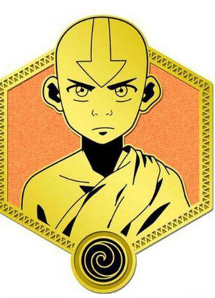 Avatar: The Last Airbender Enamel Gold Aang Pin