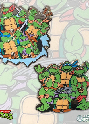 Famous 80's Poses - TMNT 2 PINSET