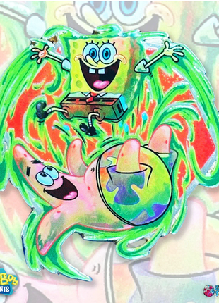 Painterly Nicktoon Series: SpongeBob + Patrick - C2E2 2025 Exclusive Pin