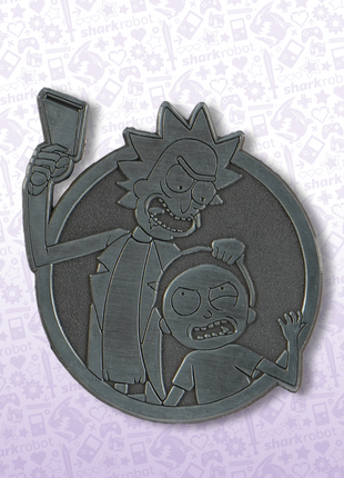 Rick and Morty: Rick and Morty (Silver) Pin