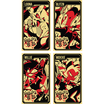 Helluva Boss Collectible Metal Cards - Series 1 - Wave 1 GOLD