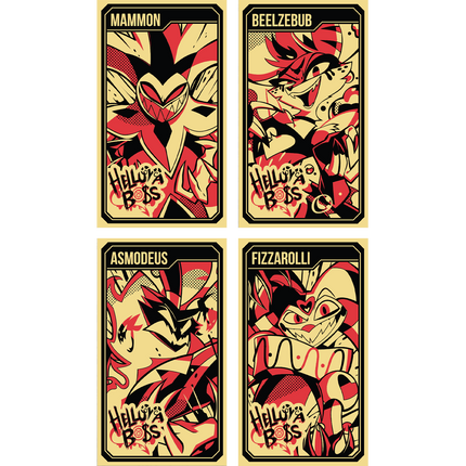 Helluva Boss Collectible Metal Cards - Series 1 - Wave 3 GOLD