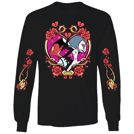 Long Sleeve Shirt - Shattered Hearts w/Printed Sleeves *LAST CHANCE*