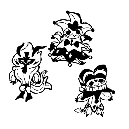 Sketchy Fizzarolli + Ozzie + Mammon Enamel Pin Set *LIMITED STOCK*