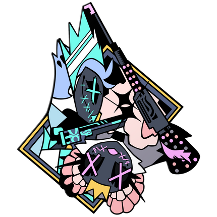 Andrealphus & Stella - Halloween Slasher - Glow Pin *PRE-ORDER*