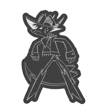 Sketchy Striker Car Decal *2ND WAVE PRE-ORDER*